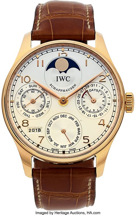 IWC Portuguese Perpetual Calendar Rose gold 